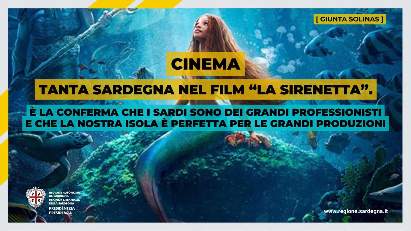 Tanta Sardegna nel film “La Sirenetta”. Assessore Biancareddu: l’isola è perfetta per le grandi produzioni