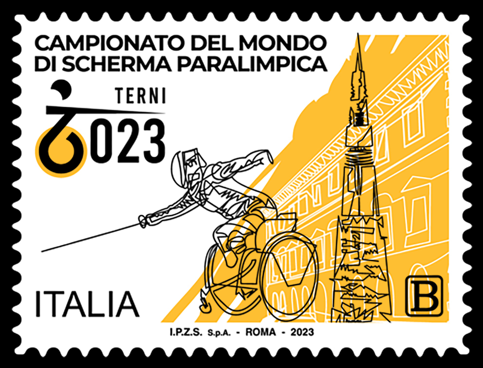 Emesso francobollo dedicato ai Campionati del Mondo di Scherma Paralimpica