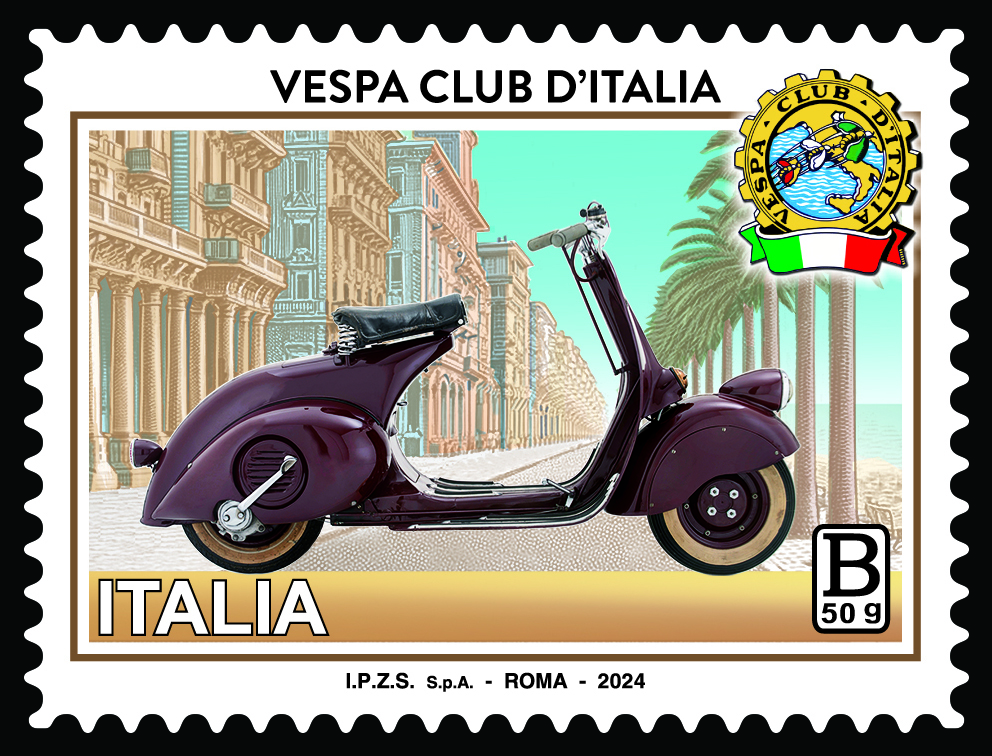  Emesso francobollo dedicato al Vespa Club d’Italia
