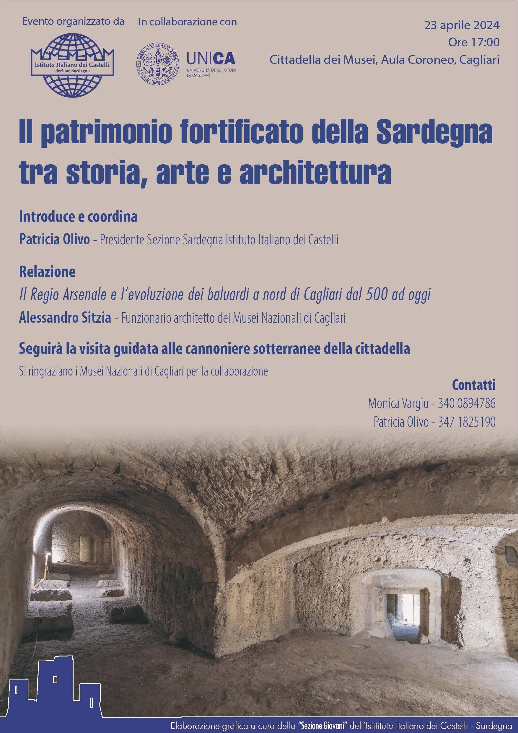 Cagliari. Conferenza: “Il patrimonio fortificato della Sardegna tra storia, arte e architettura” 