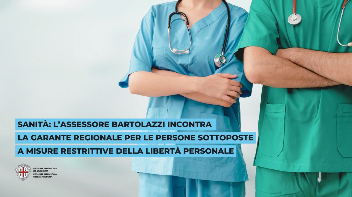 Sanità: assessore Bartolazzi incontra la Garante regionale per le persone sottoposte a misure restrittive della libertà personale