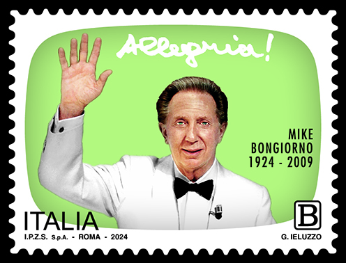 Emesso un francobollo dedicato a Mike Bongiorno, nel centenario dalla nascita