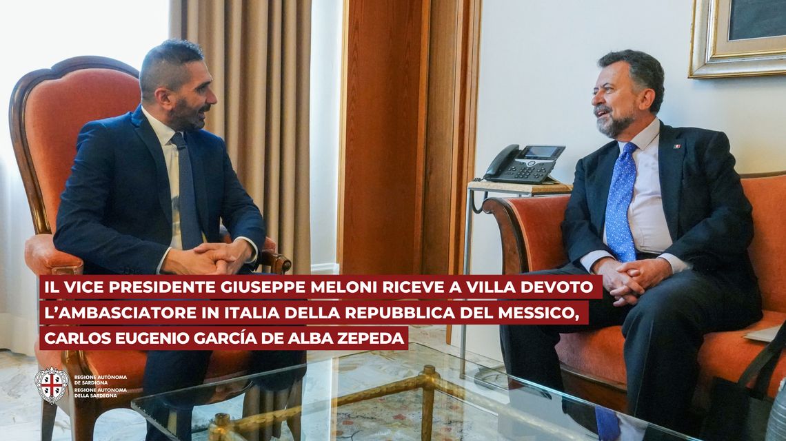 Cagliari. L’ambasciatore del Messico in visita istituzionale a Villa Devoto