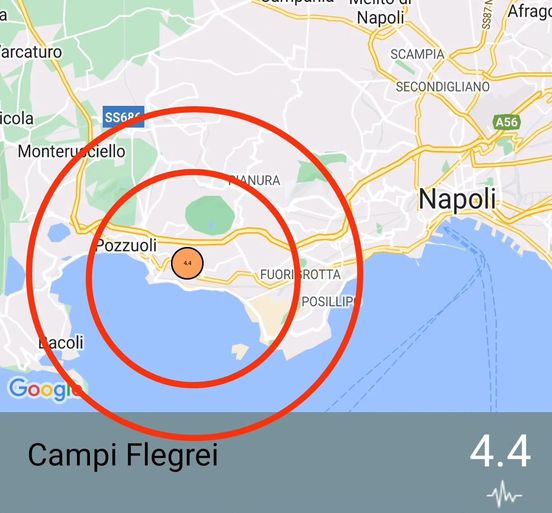 Napoli. Terremoto ai Campi Flegrei: scossa di magnitudo 4.4
