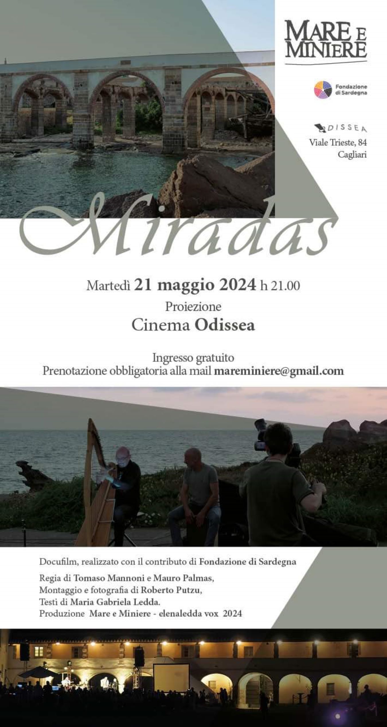 “Mare e Miniere”, il docufilm “Miradas” in tour per la Sardegna: martedì 21 al cinema Odissea di Cagliari, giovedi 23 a Monserrato