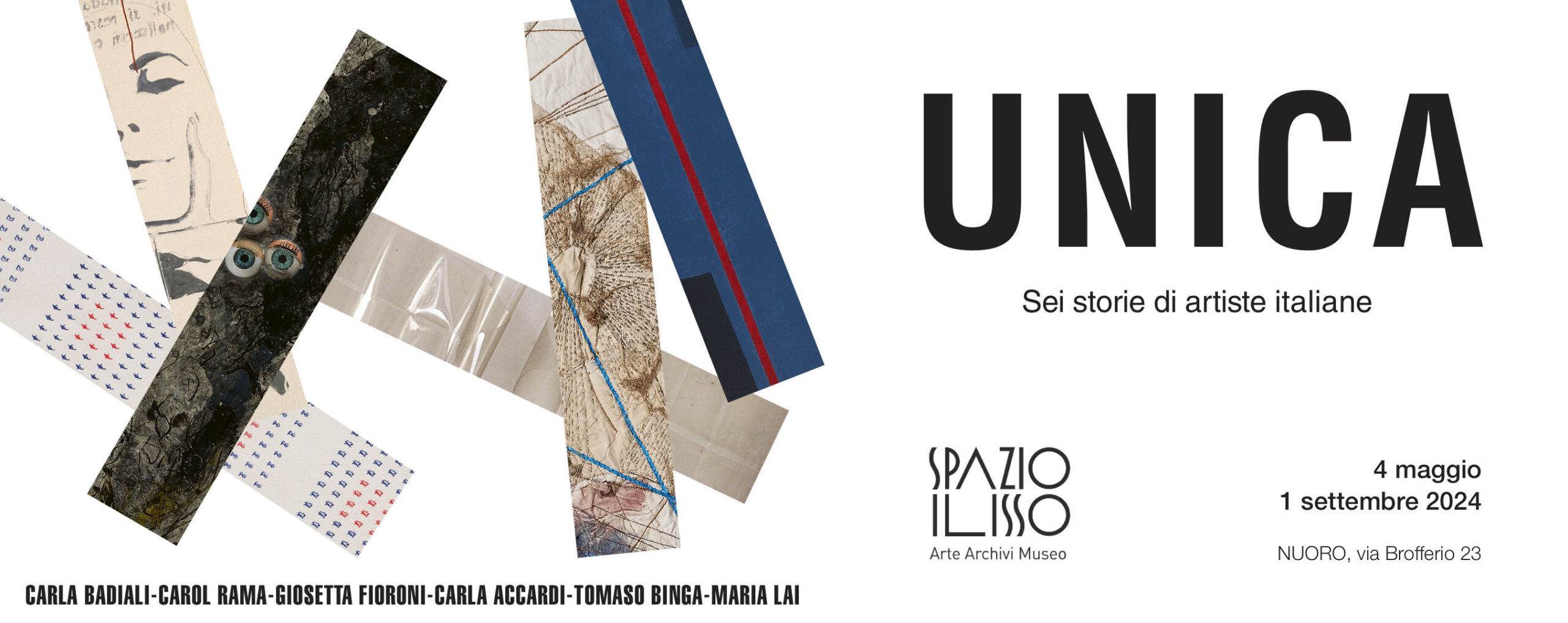 4 maggio – Nuoro. Spazio Ilisso si inaugura la mostra Unica, sei storie di artiste italiane